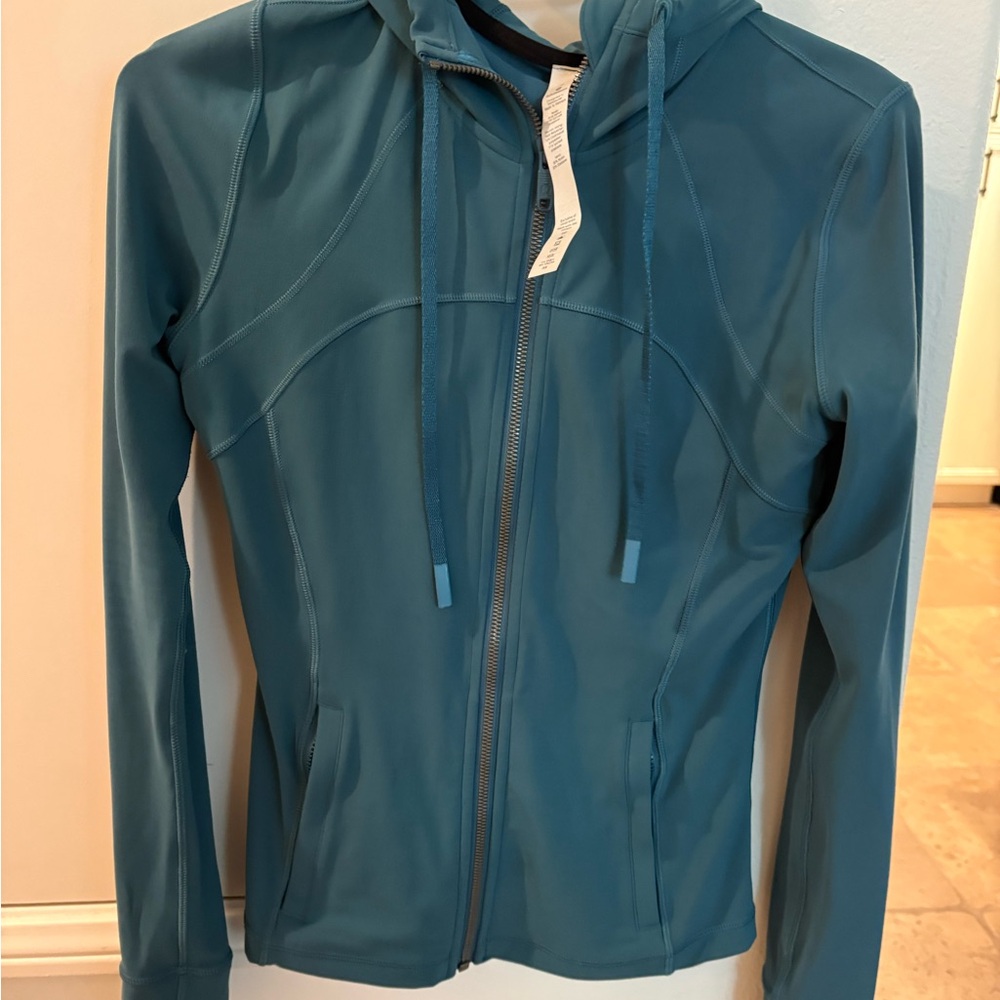 lululemon athletica Teal Define Zip-Up Hooded Jacket
